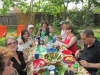 Picnic in Mazeys'  backyard (April, 2011)